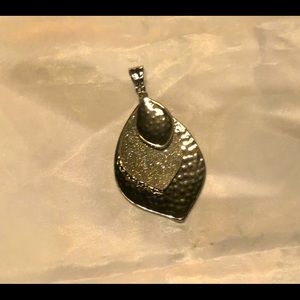 Layered Pendant Silver Toned Accented Pendant Beautiful Ornate Piece
